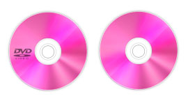 粉色光盘PNG图标